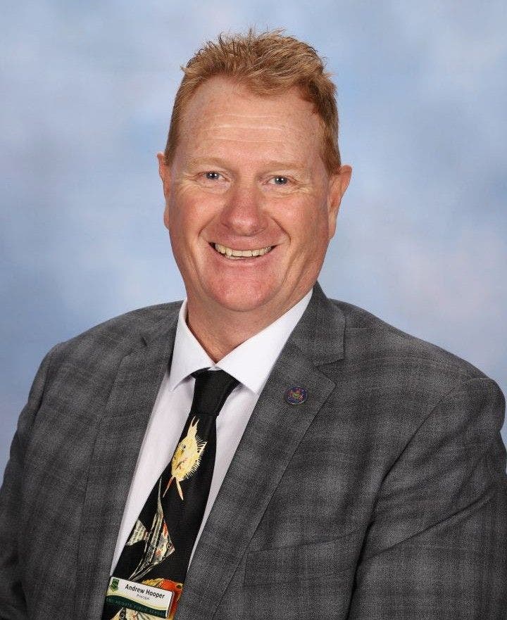 School principal Andrew Hooper