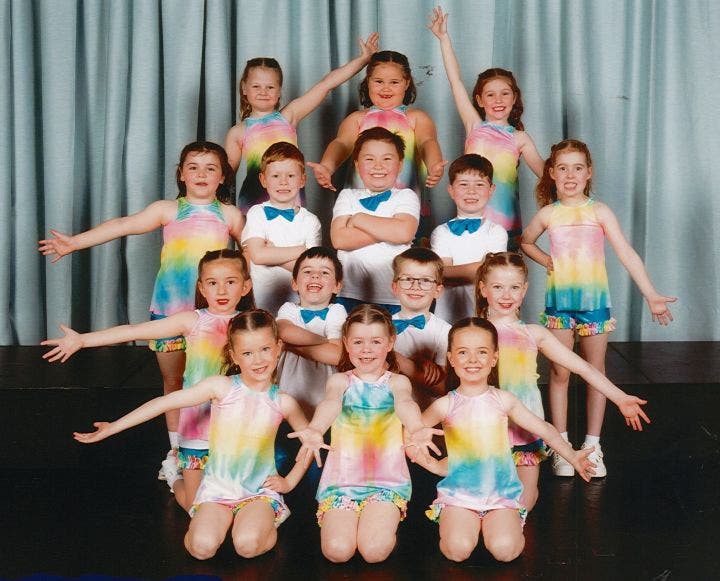 Kindergarten dance group